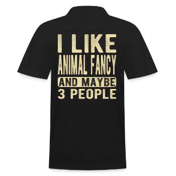 Dicton de fantaisie animale - Polo Homme - noir - Dos - Kai (181cm)
