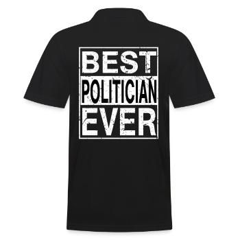 Meilleur politicien de tous les temps Cadeau de politicien - Polo Homme - noir - Dos - Kai (181cm)