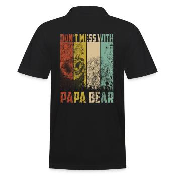 Ne t’en prends pas à papa. - Polo Homme - noir - Dos - Kai (181cm)