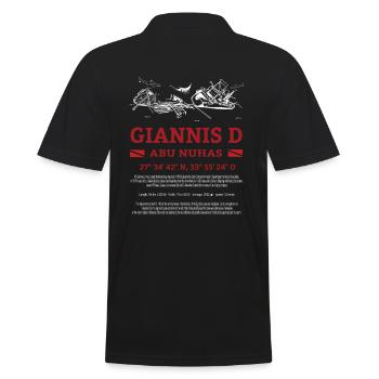 Wrack Tauchen Rotes Meer Giannes D Geschenk - Männer Poloshirt - Schwarz - Hinten - Kai (181cm)