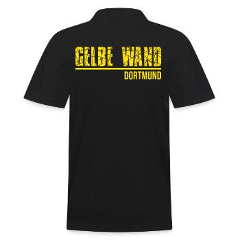 Fußball Geschenk Dortmund Ruhrpott - Männer Poloshirt - Schwarz - Hinten - Kai (181cm)