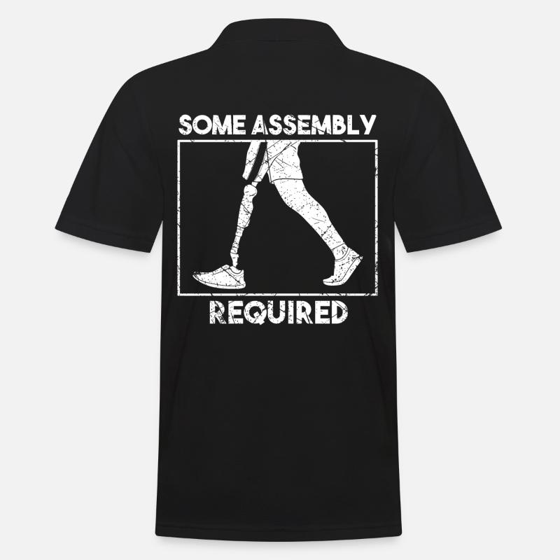 Some Assembly Required Amputierte - Männer Poloshirt - Schwarz