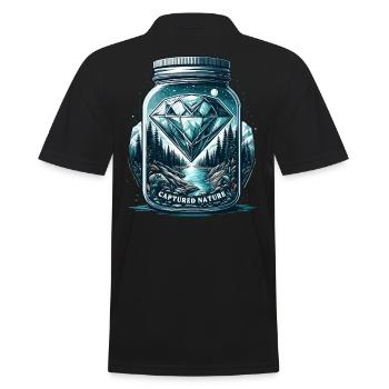 Bijou naturel dans un verre - Polo Homme - noir - Dos - Kai (181cm)