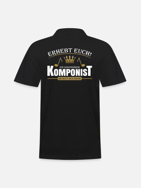 Komponist - Männer Poloshirt - Schwarz