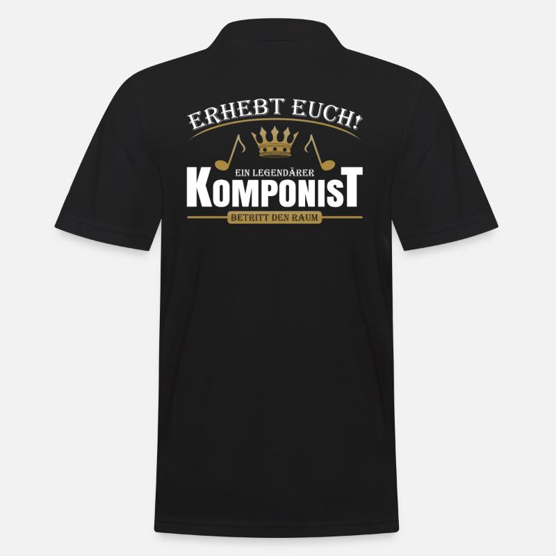 Komponist - Männer Poloshirt - Schwarz