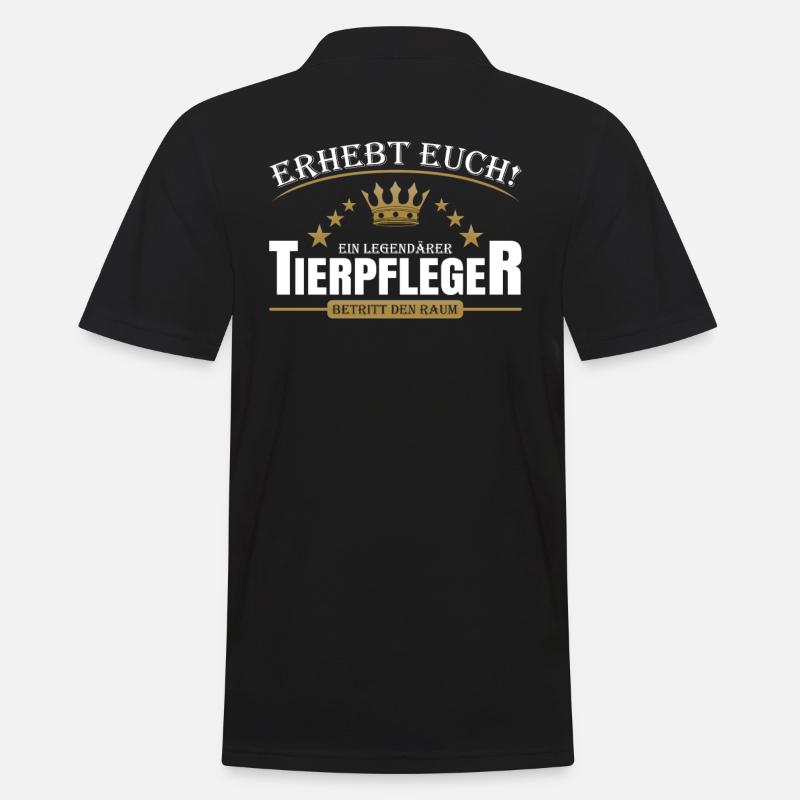 Tierpfleger - Männer Poloshirt - Schwarz