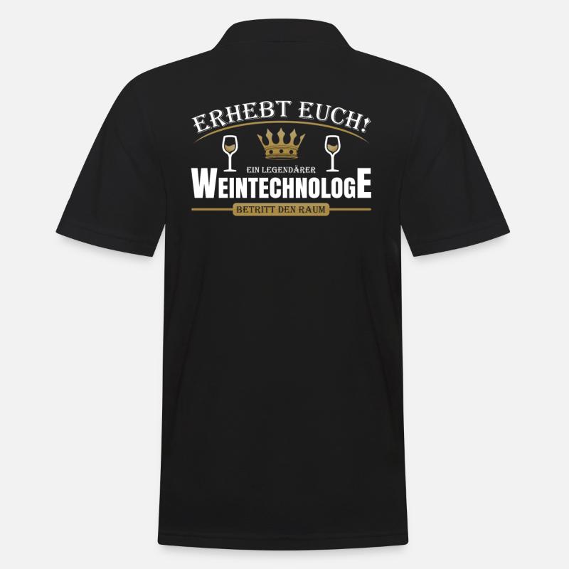 Weintechnologe - Männer Poloshirt - Schwarz
