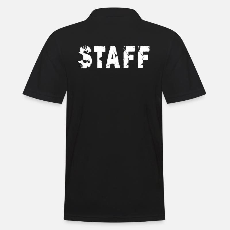 Staff Team Technik Security Aide de construction - Polo Homme - noir