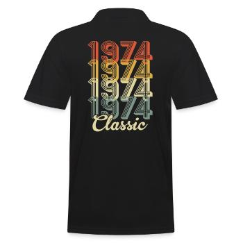 Classic 1974 retro t-shirt 1974 - Polo Homme - noir - Dos - Kai (181cm)