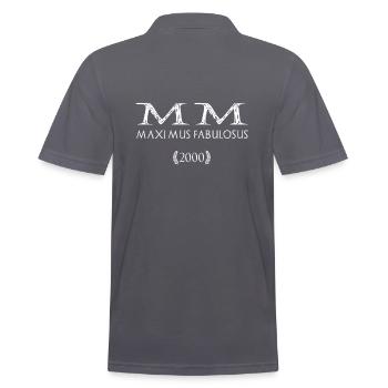 2000 - The Greatest of the Legendary - MM - Men's Polo Shirt - charcoal grey - Back - Nico (186cm)