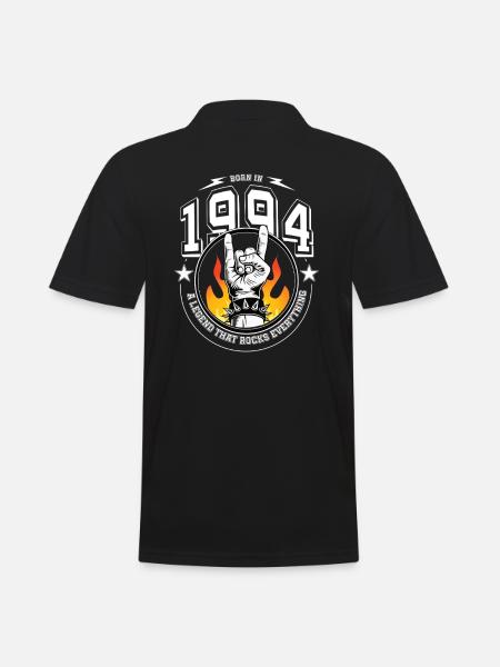 1994 Birthday, rocks everything - Men's Polo Shirt - black