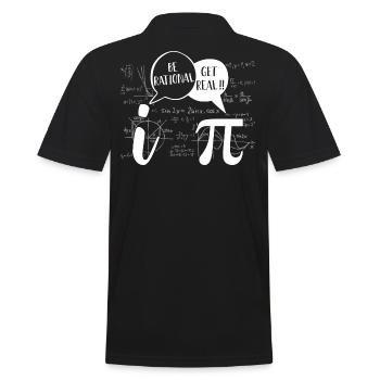 Lover Pi Day 2019 Soyez rationnel Devenez réel - Polo Homme - noir - Dos - Kai (181cm)