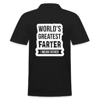 Papa-Père-Papa-Papa-Grand-père-Opi-Homme-Conjoint-Parrain-Paps - Polo Homme - noir - Dos - Kai (181cm)