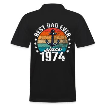 Meilleur père du monde depuis 1974 Anchor - Polo Homme - noir - Dos - Kai (181cm)