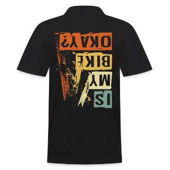 MON VÉLO VA-T-IL BIEN ? Style de vie des motards - Polo Homme - noir - Dos - Kai (181cm)