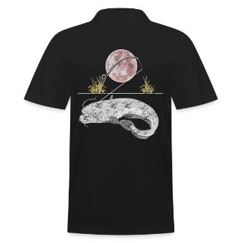 Pêche au poisson-chat - Polo Homme - noir - Dos - Kai (181cm)