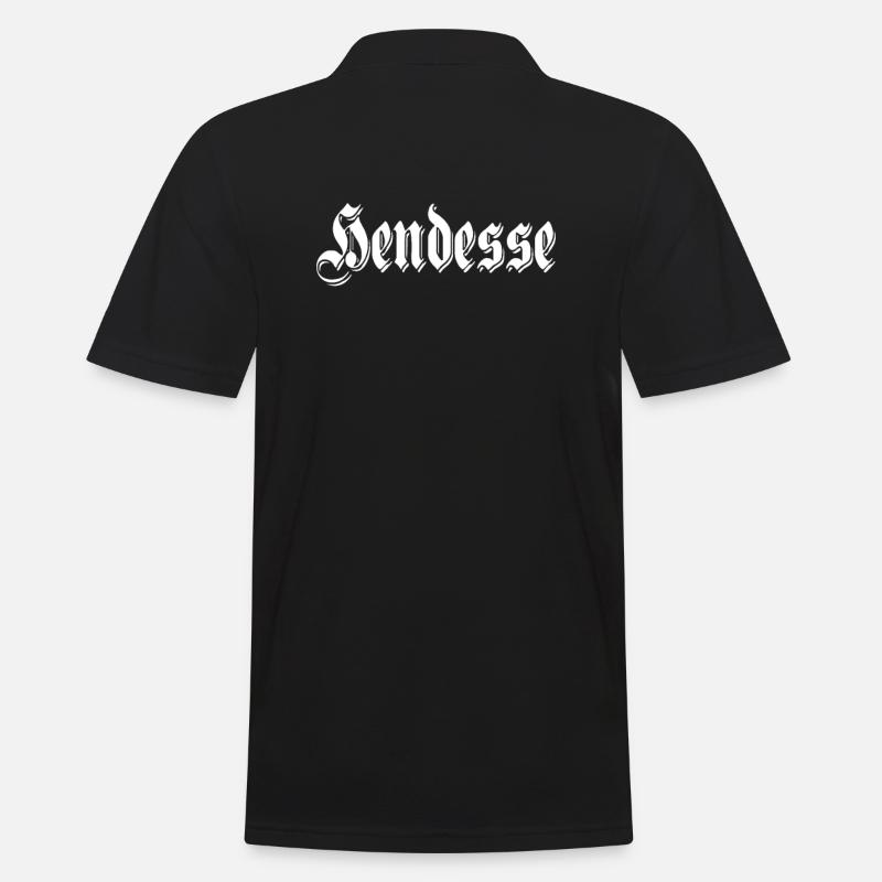 Handschuhsheim Hendesse - Männer Poloshirt - Schwarz