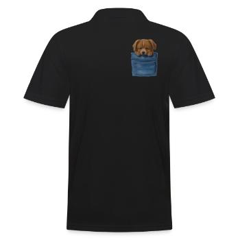 Chien de poche chien en sac - Polo Homme - noir - Dos - Kai (181cm)