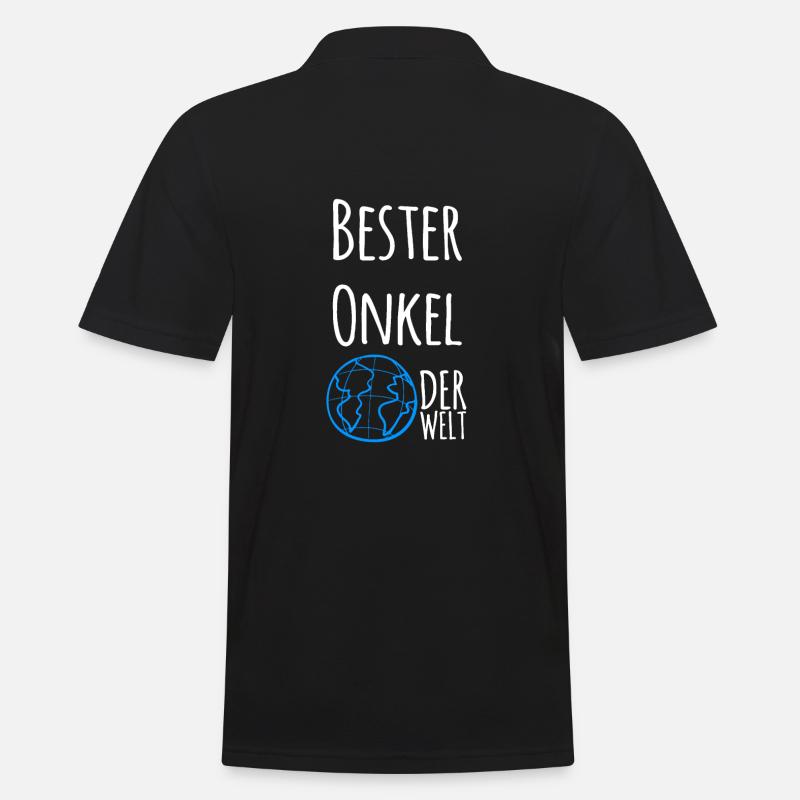Bester Onkel - Männer Poloshirt - Schwarz