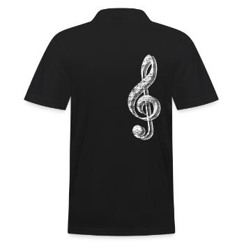 Musique - Polo Homme - noir - Dos - Kai (181cm)