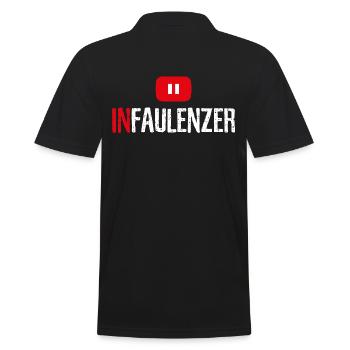 Lazy - Men's Polo Shirt - black - Back - Kai (181cm)