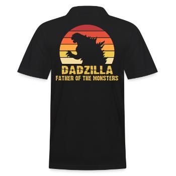 Dadzilla Meilleur papa cool mon père monstre drôle - Polo Homme - noir - Dos - Kai (181cm)