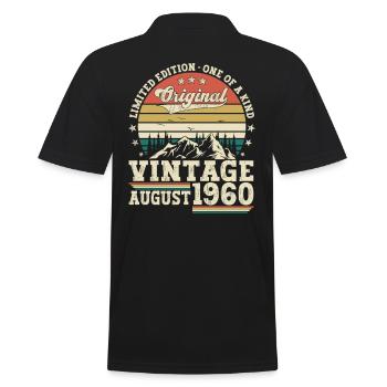 Original Août millésime 1960 62ème anniversaire - Polo Homme - noir - Dos - Kai (181cm)