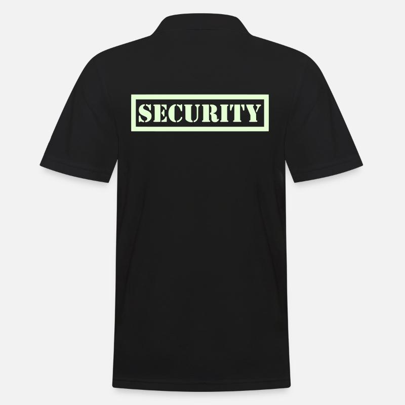 Sécurité - Polo Homme - noir