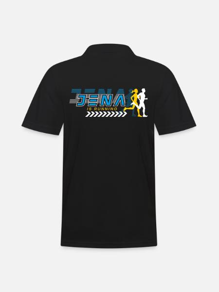 Jena Is Running - Men's Polo Shirt - black