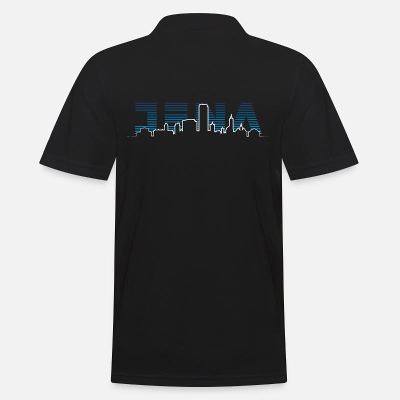 Jena Silhouette Skyline - Men's Polo Shirt - black