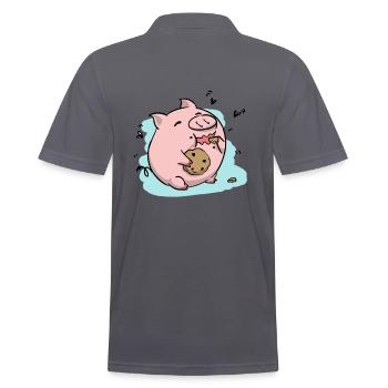 Biscuit Cochon - Polo Homme - charbon - Dos - Nico (186cm)