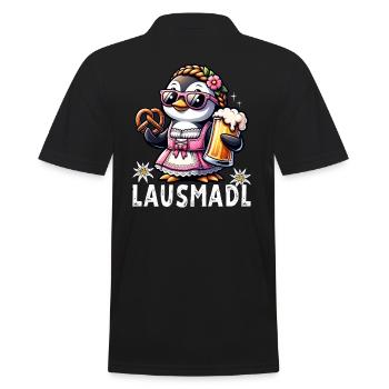 Lausmadl Madl Dirndl Ersatz Penguin Trachtenshirt - Polo Homme - noir - Dos - Kai (181cm)