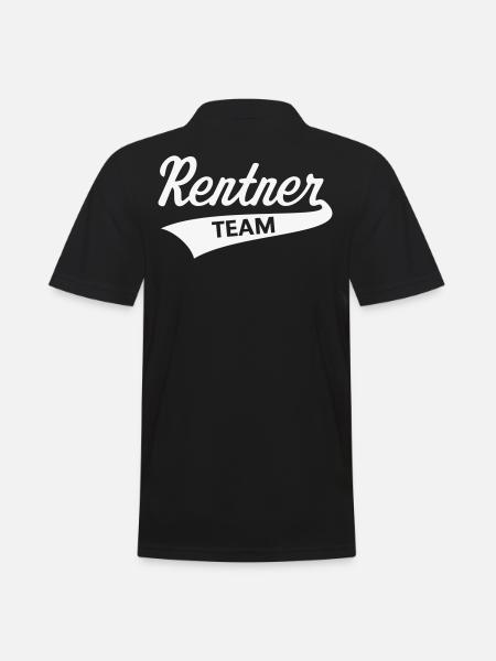 Rentner Team (Senioren Team / White) - Männer Poloshirt - Schwarz