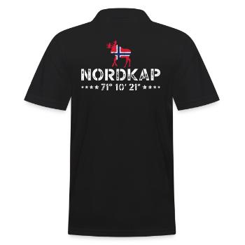 Norway Norway Norge Scandinavia North Cape - Men's Polo Shirt - black - Back - Kai (181cm)