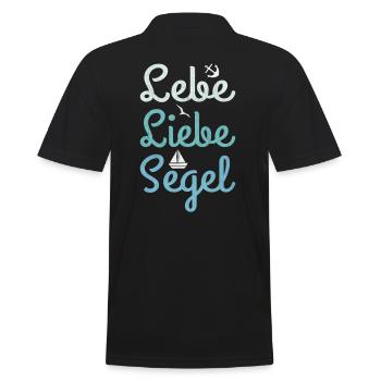 Live Love Sailing Skipper Capitaine Sailing & Sailing - Polo Homme - noir - Dos - Kai (181cm)