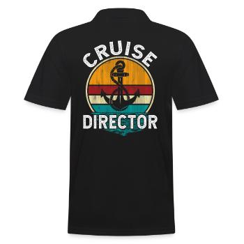 Kreuzfahrt Kreuzfahrtdirektor Cruise Director - Men's Polo Shirt - black - Back - Kai (181cm)