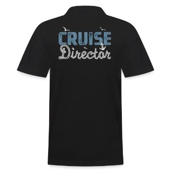 Kreuzfahrt Kreuzfahrtdirektor Cruise Director - Männer Poloshirt - Schwarz - Hinten - Kai (181cm)