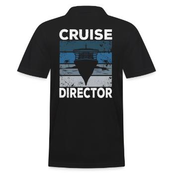 Kreuzfahrt Kreuzfahrtdirektor Cruise Director - Men's Polo Shirt - black - Back - Kai (181cm)