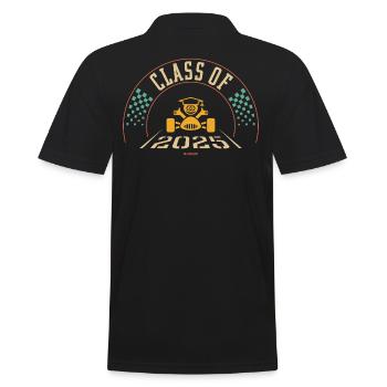 Class Of 2025 (School’s Out / Finish Line / 4C) - Men's Polo Shirt - black - Back - Kai (181cm)