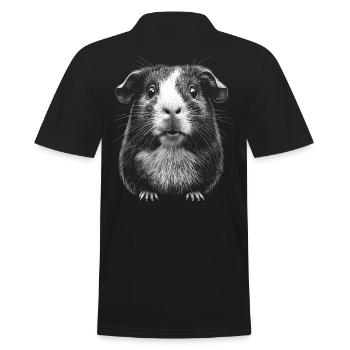 cochon d’Inde portrait rongeur rongeurs animaux - Polo Homme - noir - Dos - Kai (181cm)