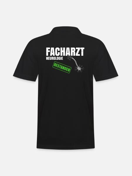 Facharzt Neurologie - Männer Poloshirt - Schwarz