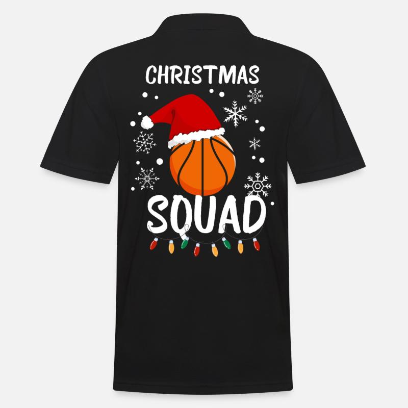 Weihnachtsmannschaft - Männer Poloshirt - Schwarz