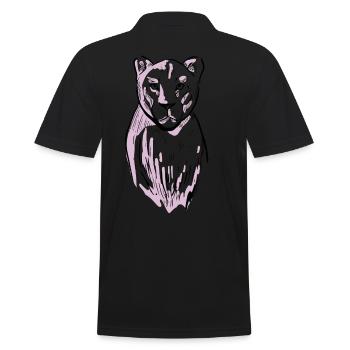 Tigre, Faune, Lion, Safari, Afrique, Animaux De Zoo - Polo Homme - noir - Dos - Kai (181cm)