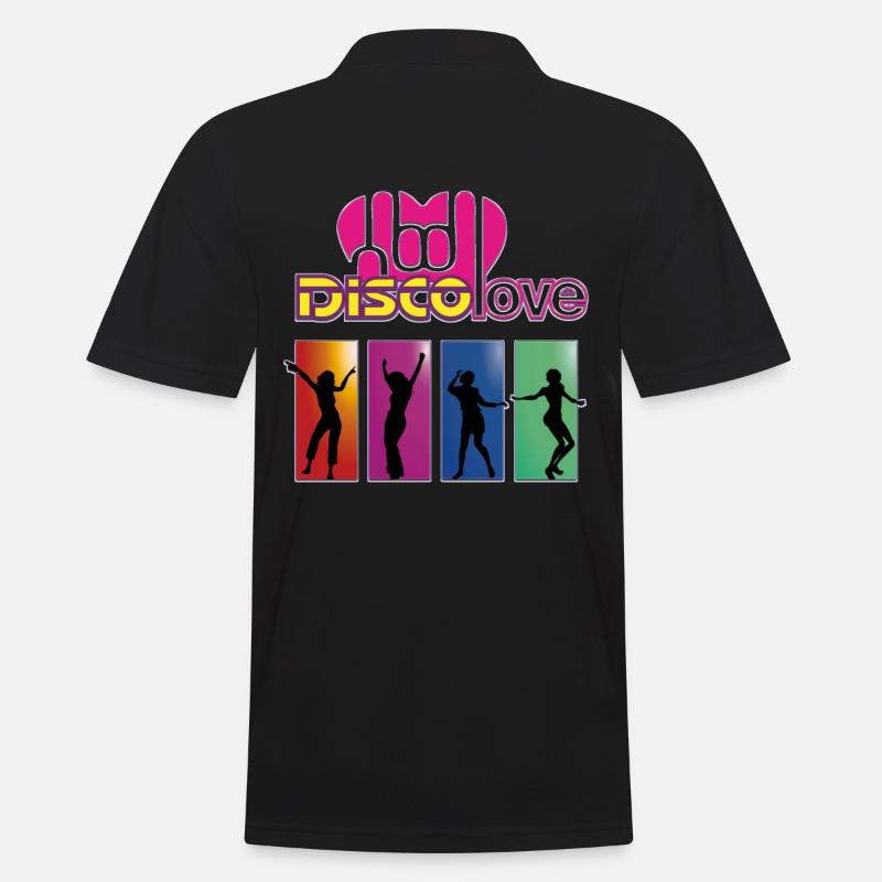 Disco Love Dance - Männer Poloshirt - Schwarz