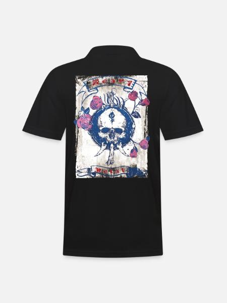 Heavy Metal Rock Music - Männer Poloshirt - Schwarz