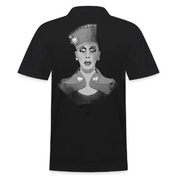 LGBT Drag Queen - Männer Poloshirt - Schwarz - Hinten - Kai (181cm)