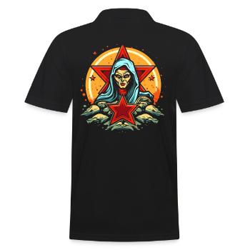 The Star and the Fortune Teller - Men's Polo Shirt - black - Back - Kai (181cm)