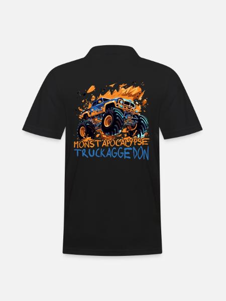Apocalypse Armageddon Monster Truck - Men's Polo Shirt - black