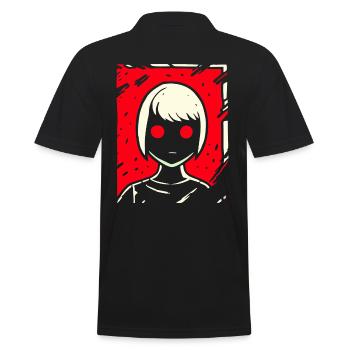 Dessin animé Anime Manga Dark Girl - Polo Homme - noir - Dos - Kai (181cm)