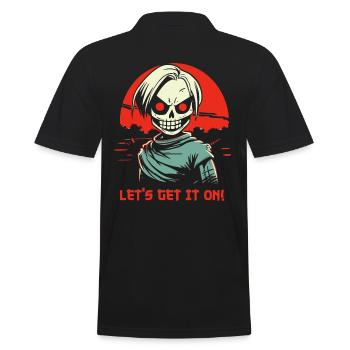 Cartoon Manga Anime Zombie Ghoul - Let’s Get It On - Polo Homme - noir - Dos - Kai (181cm)